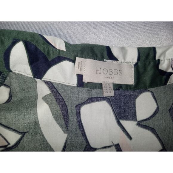 Hobbs London  Cut From Effortless Cotton Val Printed Dress  Size 2 - Picture 14 of 15